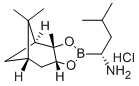 (R)-1-氨基-3-甲基丁基硼酸蒎烷二醇酯盐酸盐 结构式