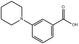 3-哌啶苯甲酸 结构式