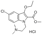 1-(beta-Dimethylaminoaethyl)-2-methoxycarbonyl-3-aethoxy-5-chlor-indol -hydrochlorid [German] 结构式