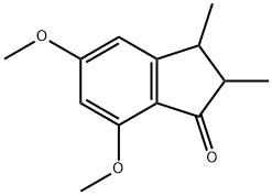 5,7-DIMETHOXY-2,3-DIMETHYL-INDAN-1-ONE 结构式