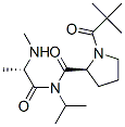 N-pivaloylprolyl-N-methyl-N'-isopropylalaninamide 结构式