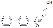 2-hydroxyethyl-dimethyl-[2-oxo-2-(4-phenylphenyl)ethyl]azanium bromide 结构式