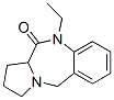 11H-Pyrrolo[2,1-c][1,4]benzodiazepin-11-one,10-ethyl-1,2,3,5,10,11a-hexahydro-,(+)-(9CI) 结构式