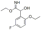 Benzeneethanimidic  acid,  2-ethoxy-5-fluoro--alpha--hydroxy-,  ethyl  ester  (9CI) 结构式