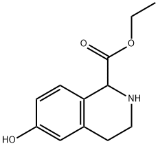 6-羟基-四氢异喹啉-1-羧酸乙酯 结构式