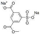 5-Methoxycarbonyl-3-(sodiooxysulfonyl)benzoic acid sodium salt 结构式