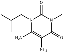 4,5-DIAMINO-3-ISOBUTYL-1-METHYLPYRIMIDINE-2,6-DIONE 结构式