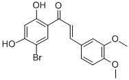 1-(5-Bromo-2,4-dihydroxyphenyl)-3-(3,4-dimethoxyphenyl)-2-propen-1-one 结构式