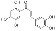 1-(5-Bromo-2,4-dihydroxyphenyl)-3-(3,4-dihydroxyphenyl)-2-propen-1-one 结构式