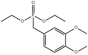 (3,4-二甲氧基苄基)-磷酸二乙酯 结构式