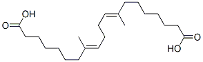 7,12-Dimethyl-7,11-octadecadiene-1,18-dicarboxylic acid 结构式