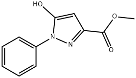 5 -羟基- 1 -苯基-1H -吡唑- 3 -羧酸甲酯 结构式