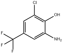 2-氨基-6-氯-4-(三氟甲基)苯酚 结构式