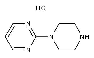 1-(2-嘧啶基)哌嗪盐酸盐 结构式