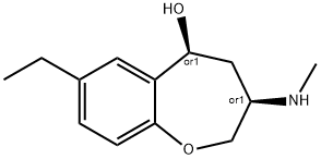 1-Benzoxepin-5-ol,7-ethyl-2,3,4,5-tetrahydro-3-(methylamino)-,cis-(9CI) 结构式