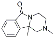 Pyrazino[2,1-a]isoindol-6(2H)-one, 1,3,4,10b-tetrahydro-2,10b-dimethyl- (9CI) 结构式