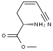 4-Pentenoicacid,2-amino-5-cyano-,methylester,[S-(Z)]-(9CI) 结构式