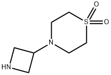 4-(氮杂环丁烷-3-基)硫代吗啉1,1-二氧化物 结构式