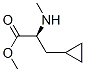 Cyclopropanepropanoic acid, alpha-(methylamino)-, methyl ester, (alphaS)- (9CI) 结构式
