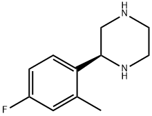 (2S)-2-(4-氟-2-甲基-苯基)哌嗪 结构式