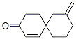 Spiro[5.5]undec-1-en-3-one, 8-methylene- (9CI) 结构式
