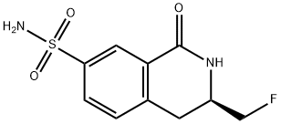 3-(FLUOROMETHYL)-1-OXO-1,2,3,4-TETRAHYDROISOQUINOLINE-7-SULFONAMIDE 结构式