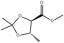 (4R,5S)-2,2,5-三甲基-1,3-二氧戊环-4-羧酸甲酯 结构式