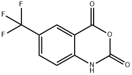 6-(三氟甲基)-2,4-二氢-1H-3,1-苯并恶嗪-2,4-二酮 结构式
