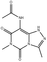 Acetamide,  N-(1,5,6,7-tetrahydro-3,6-dimethyl-5,7-dioxo-1,2,4-triazolo[4,3-c]pyrimidin-8-yl)- 结构式