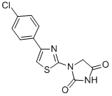 1-(4-(p-Chlorophenyl)-2-thiazolyl)hydantoin 结构式