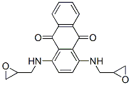 1,4-bis(2,3-epoxypropylamino)-9,10-anthracenedione 结构式