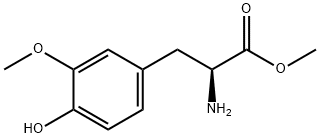 3-Methoxy-L-tyrosine methyl ester 结构式