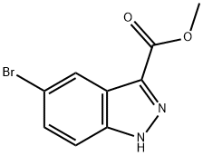 5-溴-1H-吲唑-3-羧酸甲酯 结构式