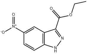 5-硝基-1H-吲唑-3羧酸乙酯 结构式