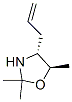 Oxazolidine, 2,2,5-trimethyl-4-(2-propenyl)-, (4R-trans)- (9CI) 结构式