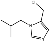 5-CHLOROMETHYL-1-ISOBUTYL-1H-IMIDAZOLE 结构式