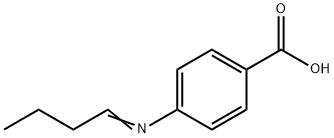 Benzoic acid, 4-(butylideneamino)- (9CI) 结构式