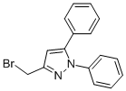 3-BROMOMEHTYL-N,5-DIPHENYL-PYRAZOLE 结构式