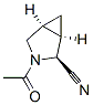 3-Azabicyclo[3.1.0]hexane-2-carbonitrile, 3-acetyl-, (1alpha,2beta,5alpha)- (9CI) 结构式