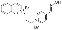 2-(3-(4-Formylpyridinio)propyl)isoquinolium dibromide oxime 结构式