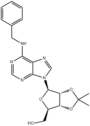 N6-Benzyl-2’,3’-isopropylideneadenosine 结构式