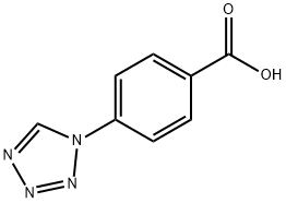 4-(1-四唑基)苯甲酸 结构式