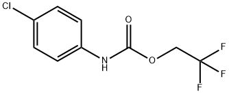 2,2,2-三氟乙基-N-(4-氯苯基)氨基甲酸酯 结构式