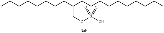 2-辛基-1-十二烷醇硫酸氢 结构式
