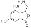 3-Aminomethyl-6-hydroxyphthalide hydrobromide 结构式