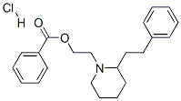 2-(2-phenethyl-1-piperidyl)ethyl benzoate hydrochloride 结构式