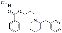 3-(2-benzyl-1-piperidyl)propyl benzoate hydrochloride 结构式