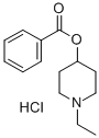 (1-ethyl-4-piperidyl) benzoate hydrochloride 结构式