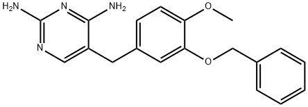 5-[[4-Methoxy-3-(phenylmethoxy)phenyl]methyl]-2,4-pyrimidinediamine 结构式