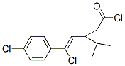 3-[2-chloro-2-(4-chlorophenyl)vinyl]-2,2-dimethylcyclopropanecarbonyl chloride 结构式